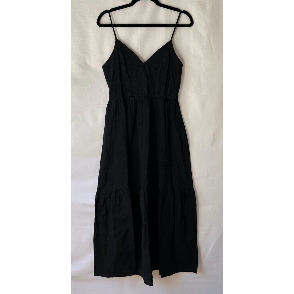 Elan The Aurora Dress Black Midi Dress w/Black over sweater vest Size S - Picture 4 of 16